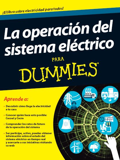 Portada libro La operación del sistema eléctrico para dummies
